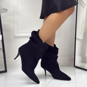 Delphine - Stivaletti Donna Tacco Alto Punta Nero