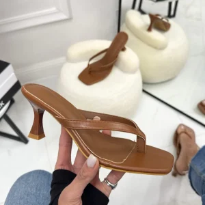 Esmerarda - Sandalo Donna Scarpa Tacco Punta Cuoio