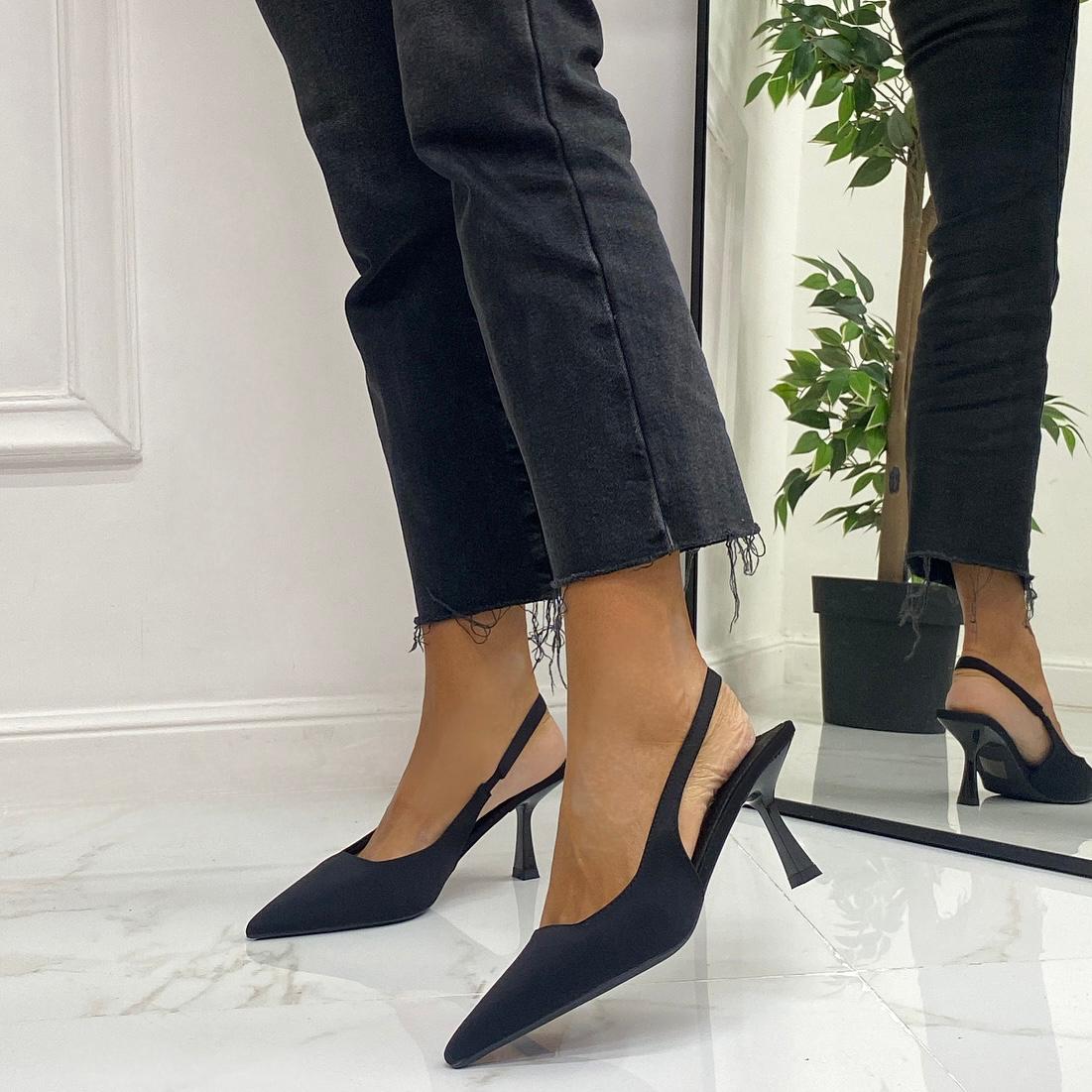 Shinta - Décolleté Donna Tacco Spillo Punta Nero - immagine 4