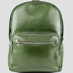 Zaino Vera Pelle Verde