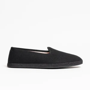 Pantofola Donna in Cashmere Nero