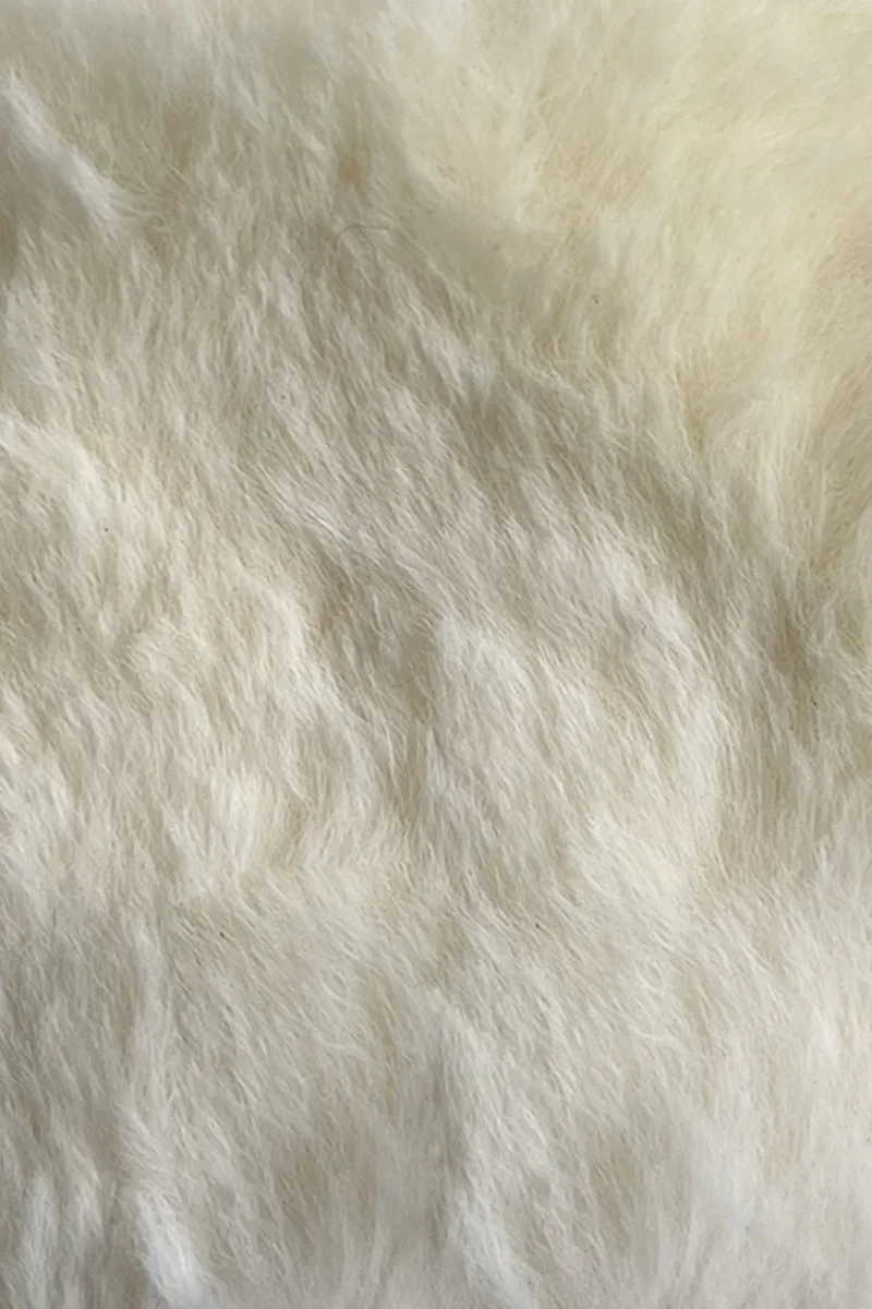 Guanto in vera pelle one stripe da donna marrone foderato in lapin - immagine 4