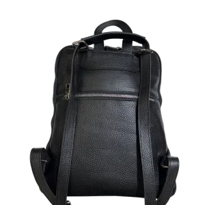 Zaino nero in pelle double