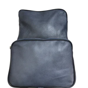 Zaino blu in pelle unisex