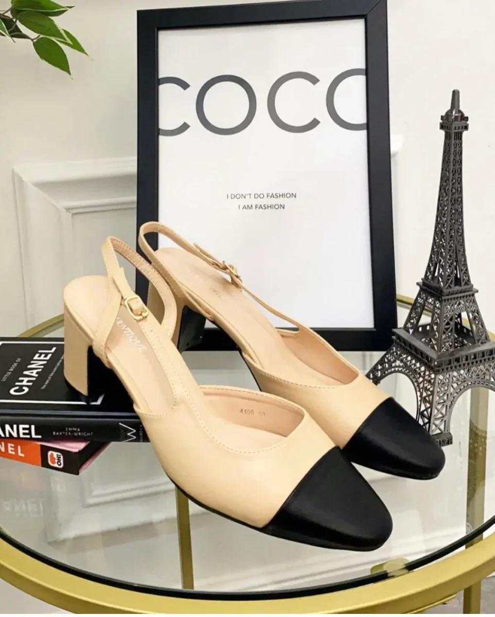 Grace - Décolleté Donna Punta Scarpa Tacco Basso Beige - immagine 3