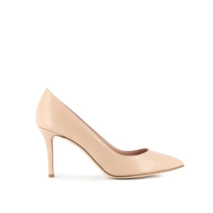 Décolleté da donna in vera pelle con tacco sottile