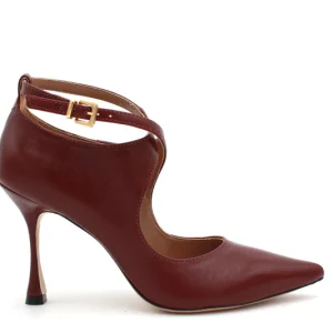 Décolleté Vicenza tacco alto bordeaux