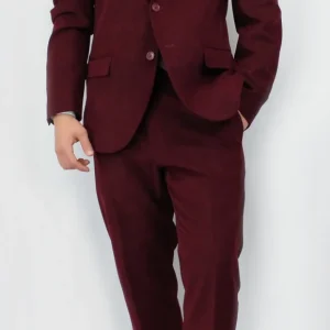 Abito Velluto Rasè Bordeaux