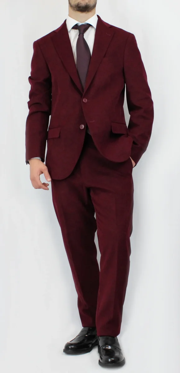 Abito Velluto Rasè Bordeaux - immagine 2