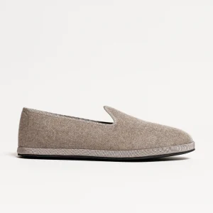 Pantofola Uomo in Cashmere Taupe
