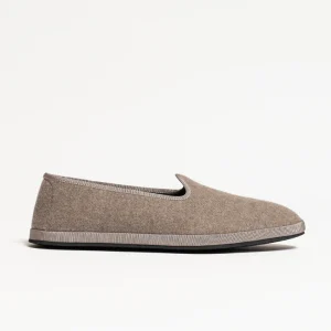 Pantofola Donna in Cashmere Taupe