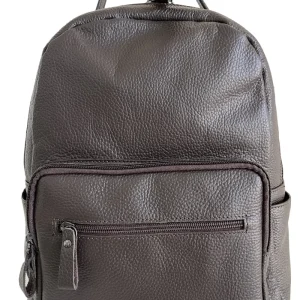 Zaino marrone in pelle unisex